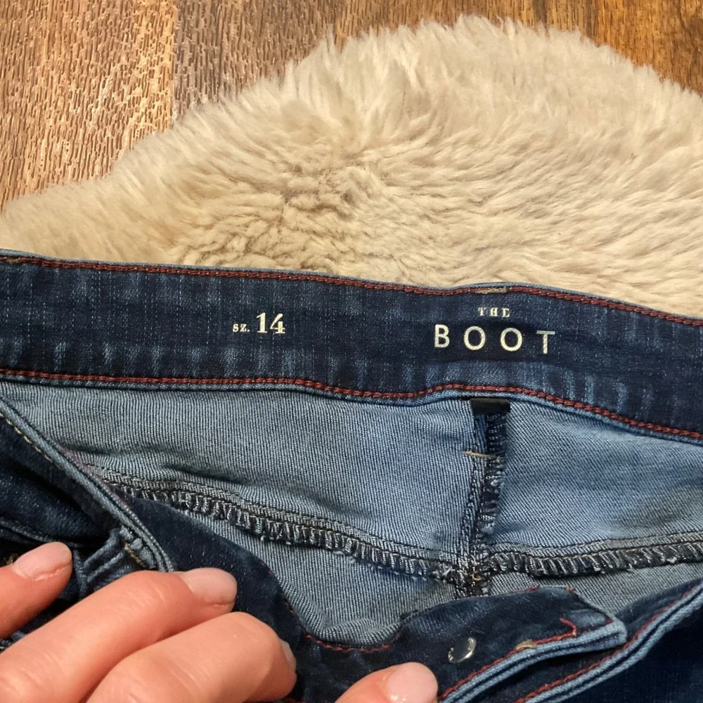 White House Black Market The Boot Size 14 Blue Womens - Picture 2 of 8